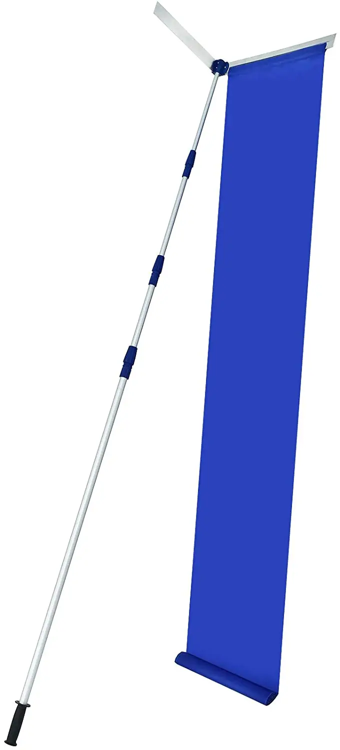 Extendable Snow Roof Rake for House Car Shelter with Tear-Resistant Snow Slide