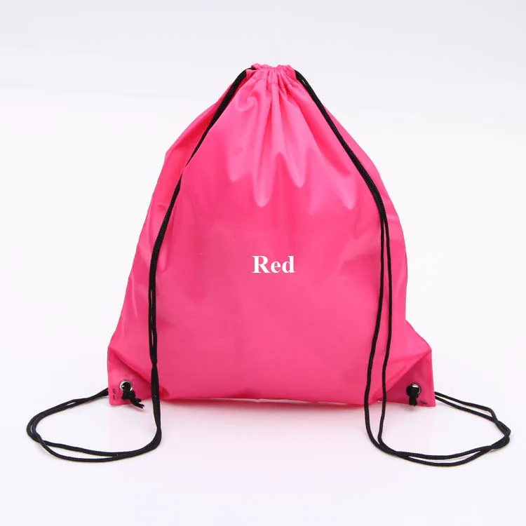 Custom size Modern Style bag multi color 210d polyester drawstring backpack