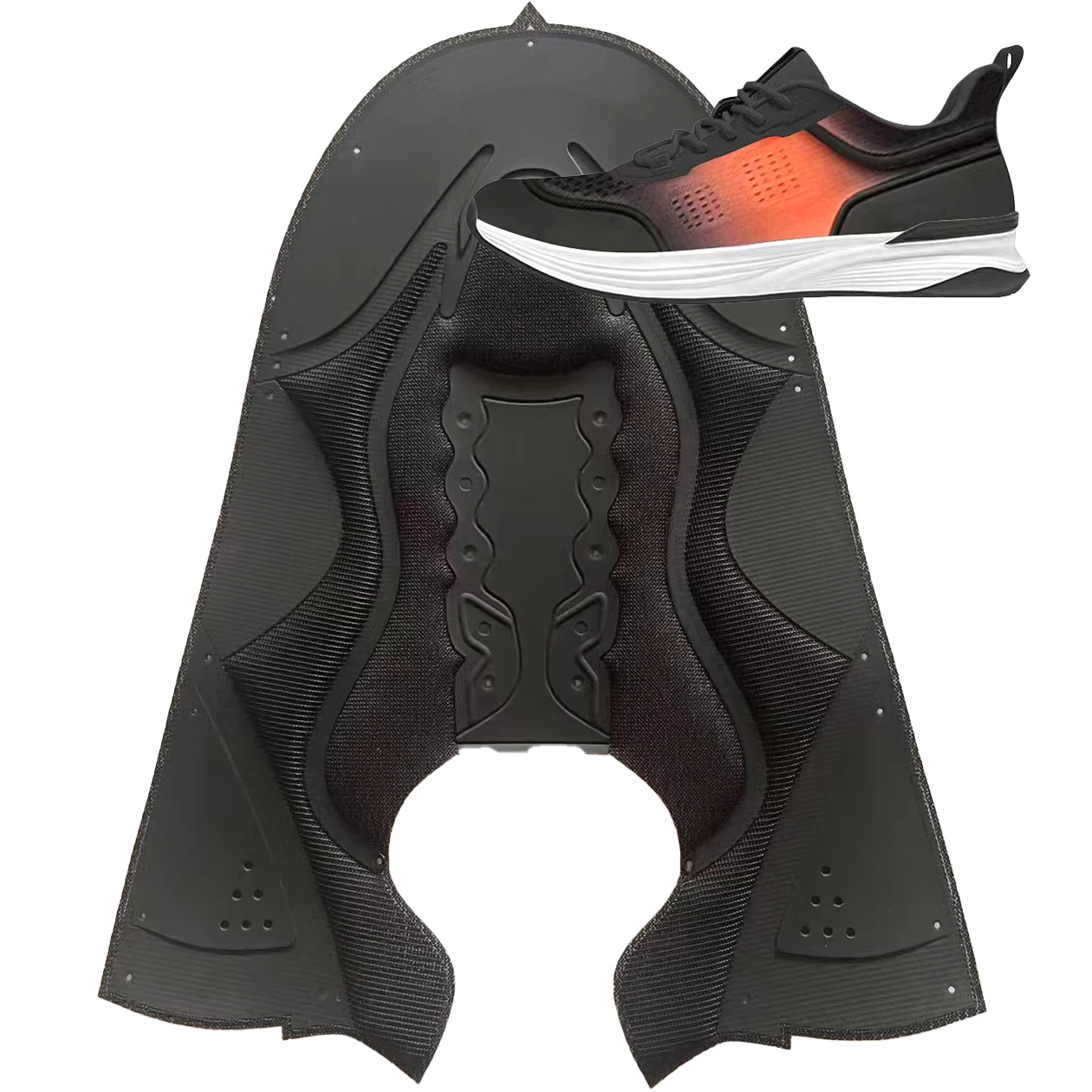 Slip-on polyester conformability oem flyknitting socks shoes upper