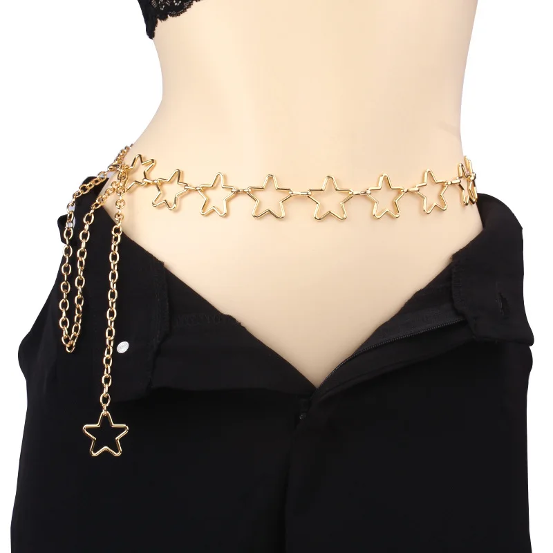 Fashion Circle Waist Chain Belt Female Gothic Punk Waistband High-end Luxury Brands Designer Belts Waist Chain Wholesale