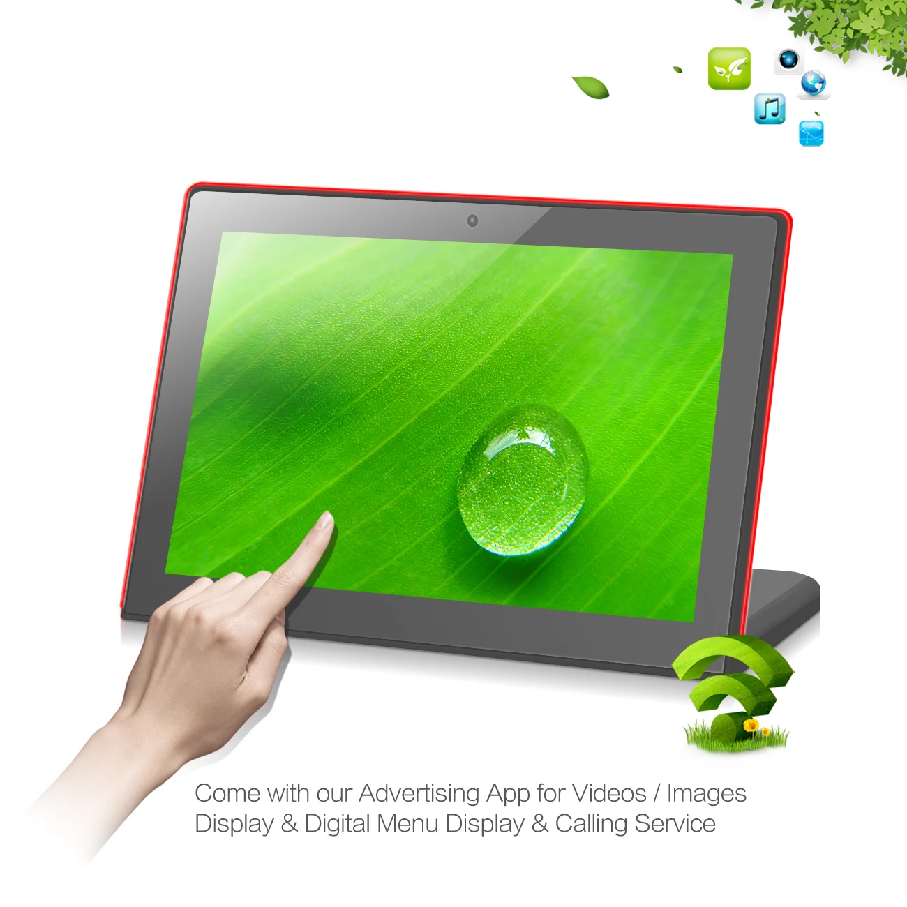 2024 FYD-ADH10 New Best Seller Cheap WIFI Pad HD Display Android 11 2+16G 10.1 Inch Table Advertising Player