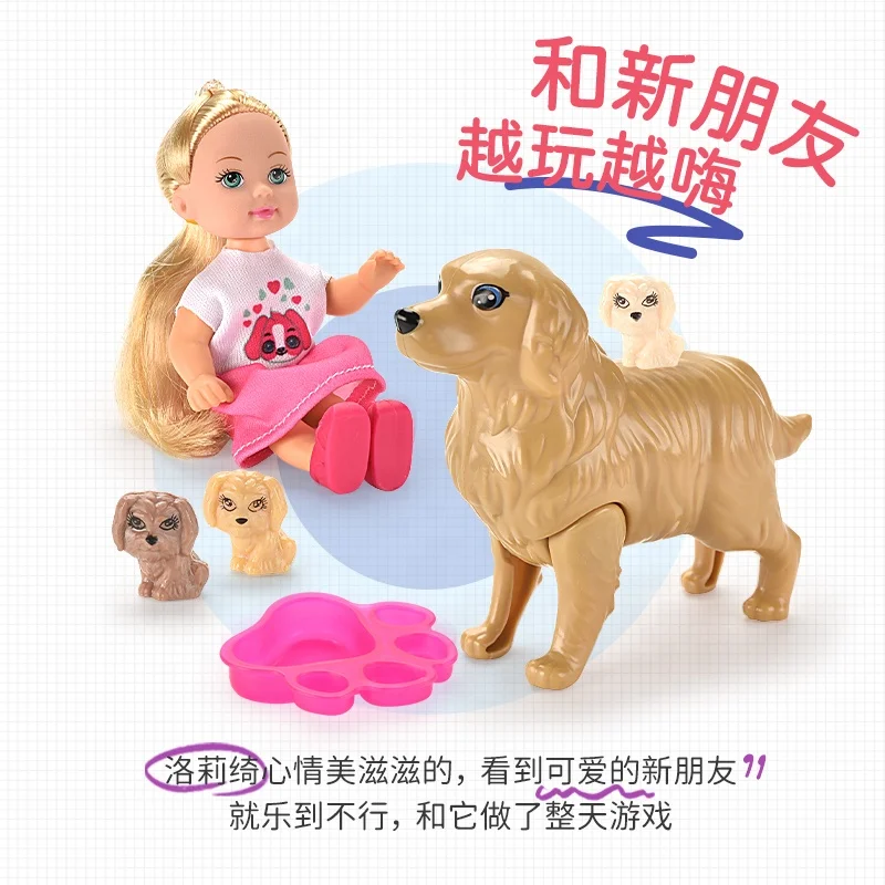 Cute Doll House for Girls Toy 4.5 Inch Travel Doll Toy Bag and Accessory Set Combination Lifelike Baby Doll for Sale