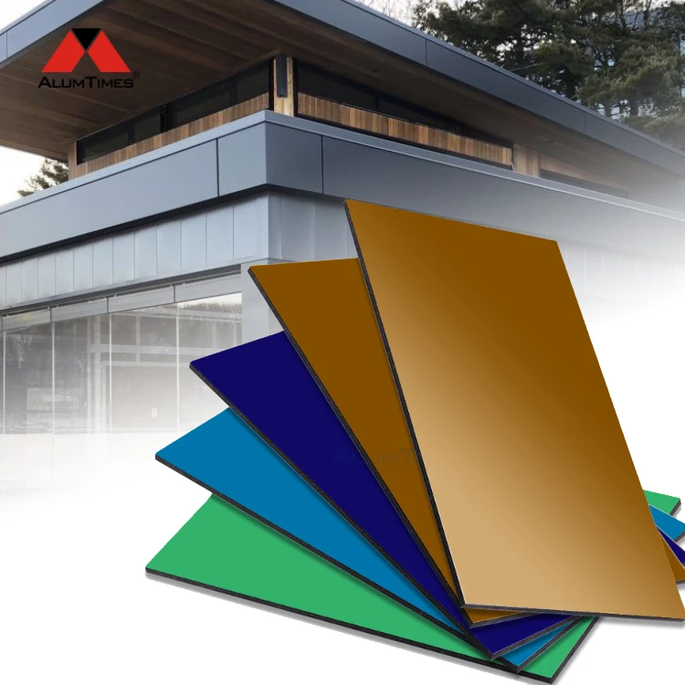 Alumtimes Alucobond Aluminium Sheet Price Wpc Wall Cladding 3mm Exterior Alumax Mirror Acp Panel Aluminum Composite