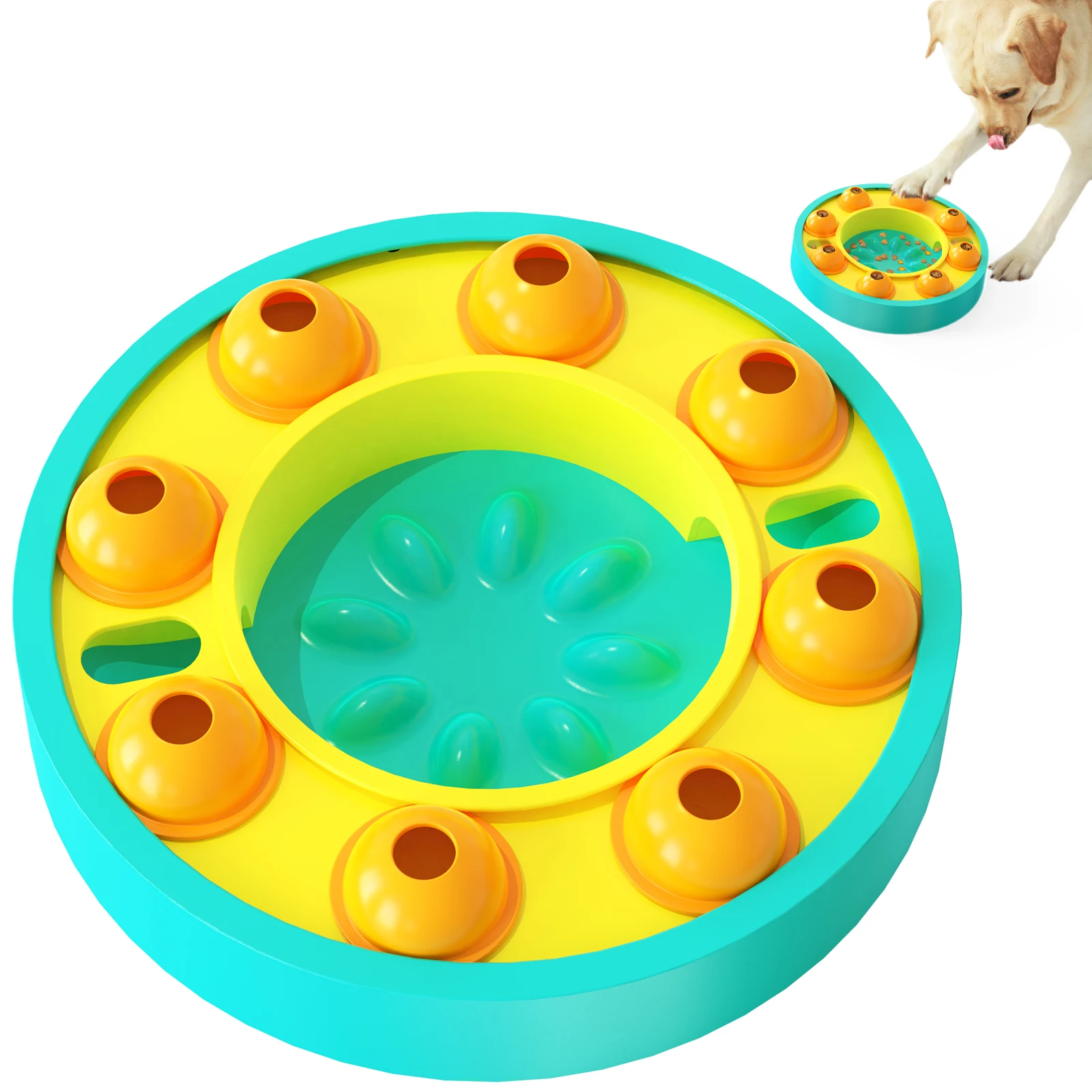 2022Year New model Dog Puzzle Toys Interactive Slow Dispensing Feeding Pet Dog Playing