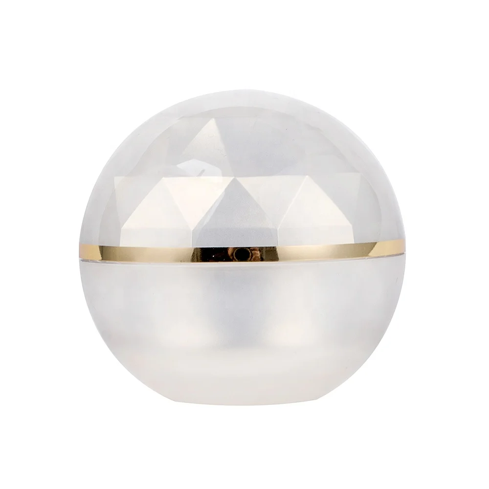 15g 30g 50g New Design Double Wall Acrylic Cosmetic Ball Shape Cream Jar