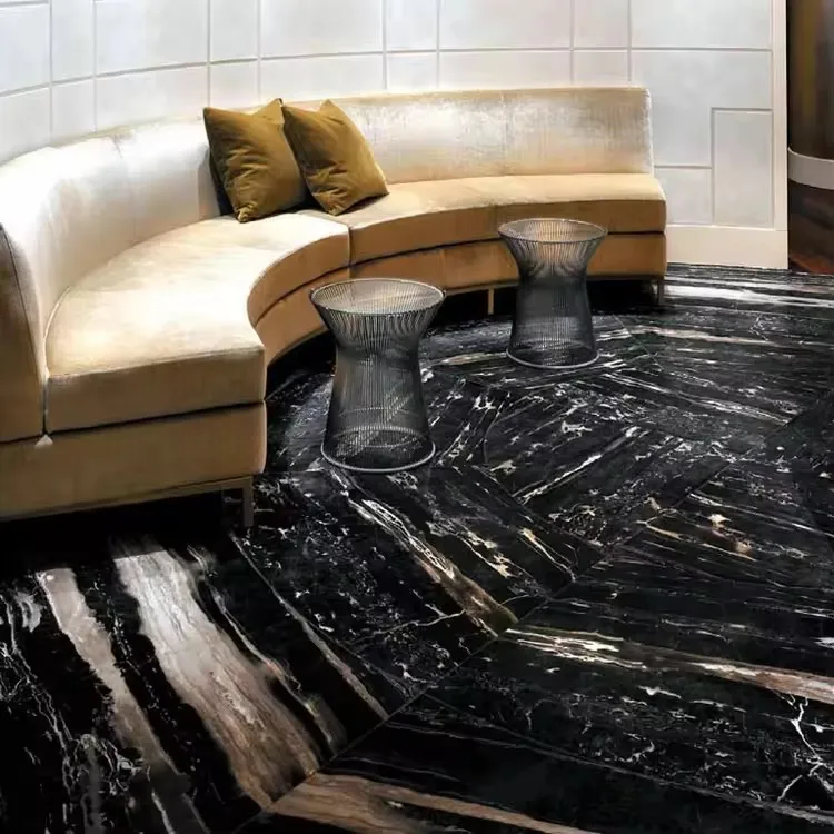 Portoro Silver Marble Wall Decoration White vein and wave Polished Big Slab Silver Dragon Marble Stone