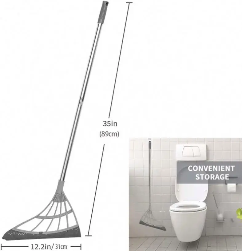 Multifunction Magic Broom Squeeze Silicone  Sweeper Floor Hair Sweeping mop Glass Scraper Multifunction Scraping Broom