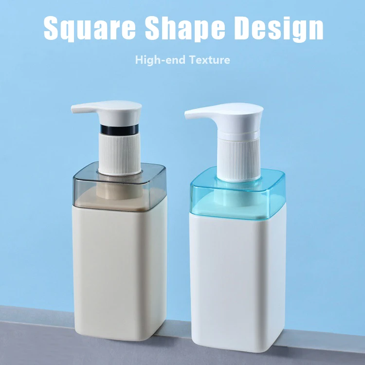 Hand Body Wash Liquid Soap Empty Square Body Lotion Bottle Packaging 500 ml