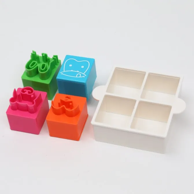 Форма для сэндвичей, цветные печенья, кубические формы для выпечки животных, плунжерный пресс