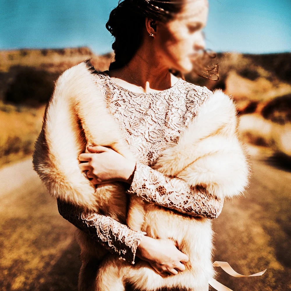 Winter wedding warm faux fur shawls bridal Wedding Dress faux fur stole wrap shawl cape for Brides and Bridesmaids