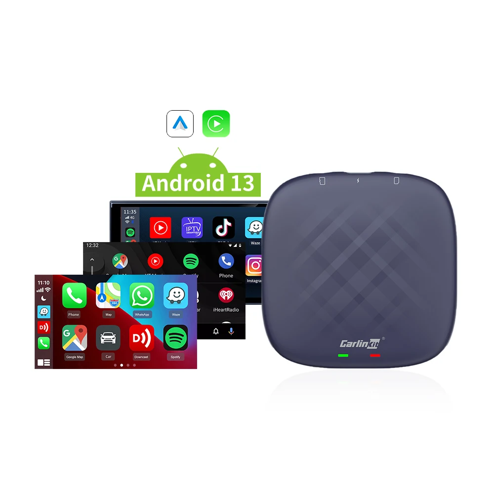 T-box Plus беспроводной автомобильный Автомобильный ключ Carplay Android 13 для автомобиля Apple Google Apps 8 + 128gb игровой Автоматический Портативный Tbox plus