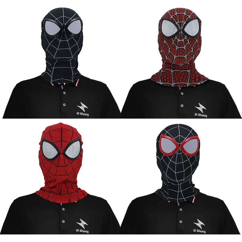 Hot Sell Halloween Custom Design Black Spider Man Personalised Masquerade Hero Game Super man Party Masks