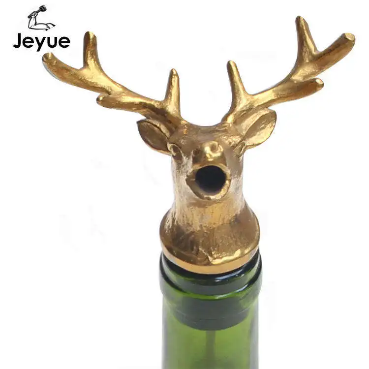 Eco-friendly Olive Oil Bottle Pourer Small Practical Pourer For Liquor Animal Head Liquor Control Pourer For Home Bar Party