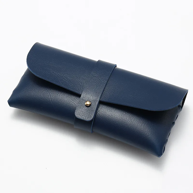 Fashion 2.0mm Thick Leather Eyeglasses Eyewear Sunglasses Bag Holder Case