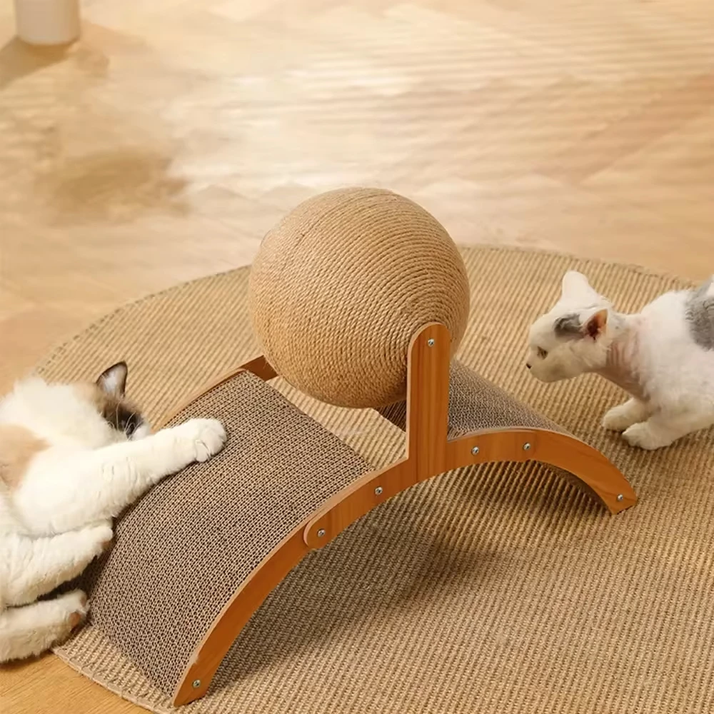 Cat Scratcher Bed Grinding Paws Toy Kitten scratcher Sisal Cat Scratcher Ball Board