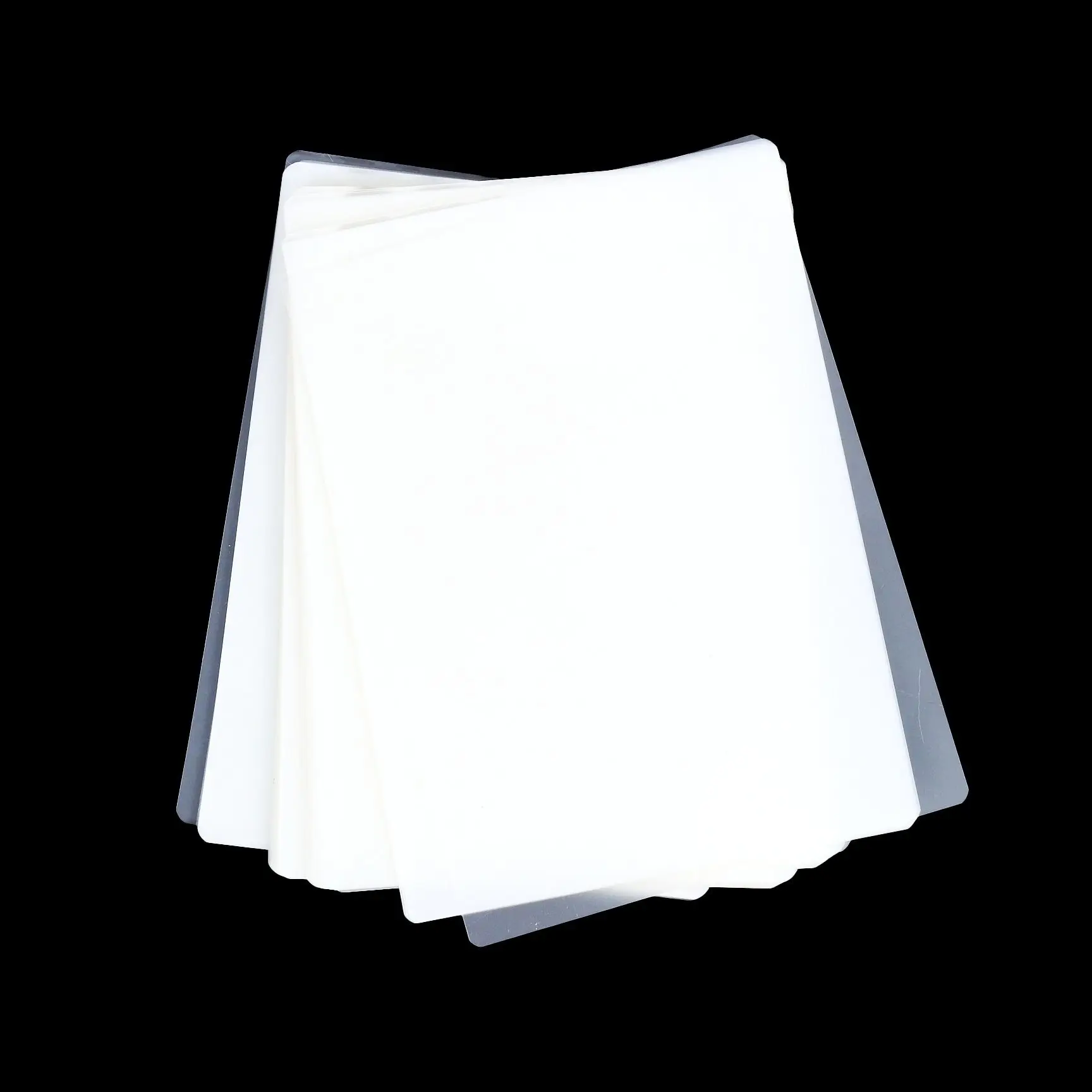 Thick Glossy Transparent PET+EVA Hot Lamination Pouch Film 100 Micron Soft 4.3*6.3 Inch 110*160mm Industrial Packaging