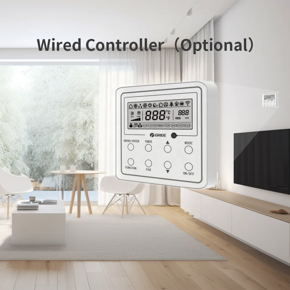 Инверторный кондиционер 18000Btu 24000Btu R32 R410a потолочный канальный для центрального кондиционера VRV Wifi