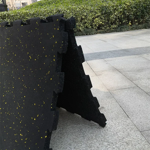 Durable Self-interlocked rubber pavor tiles gym floor carpet recycled Rubber mats