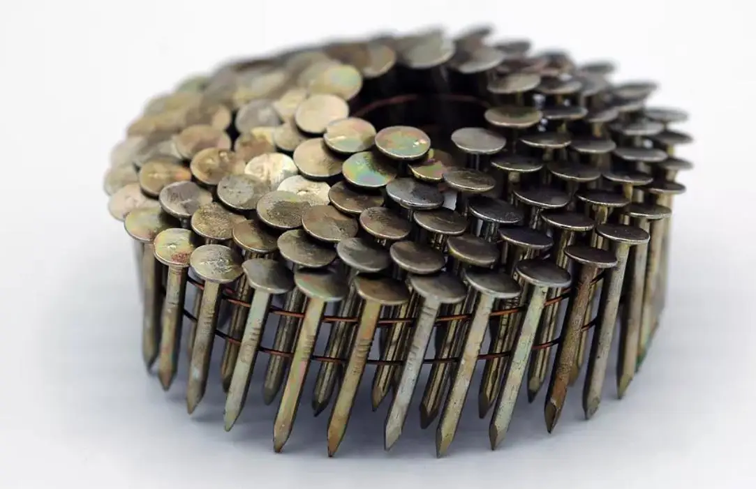 coil roofing nails high quality factory supply electro-galvanized plastic top umbrella roofing nails hot sale hot dipped