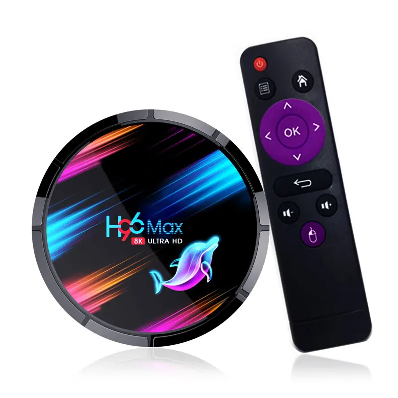 2020 Новый H96 MAX X3 Android9.0 tv box S905x3 8K 4 Гб + 32 ГБ/64 Гб/128 ГБ WIFI2.4G + 5G/USB3.0/Поддержка разговора, приложения комплект ТВ коробка