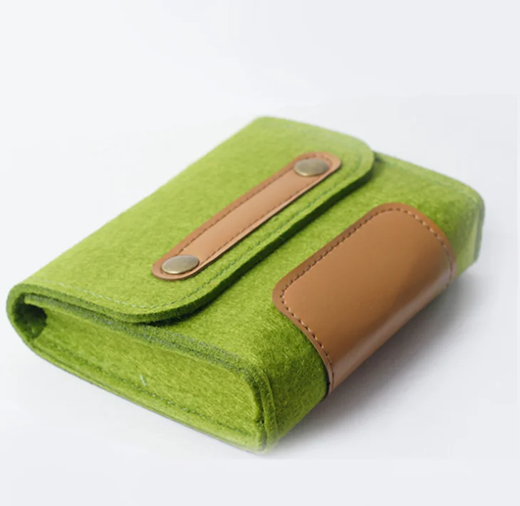 wholesale cheap Phone Storage Wool Felt Power Charger And Mouse Travel Pouch