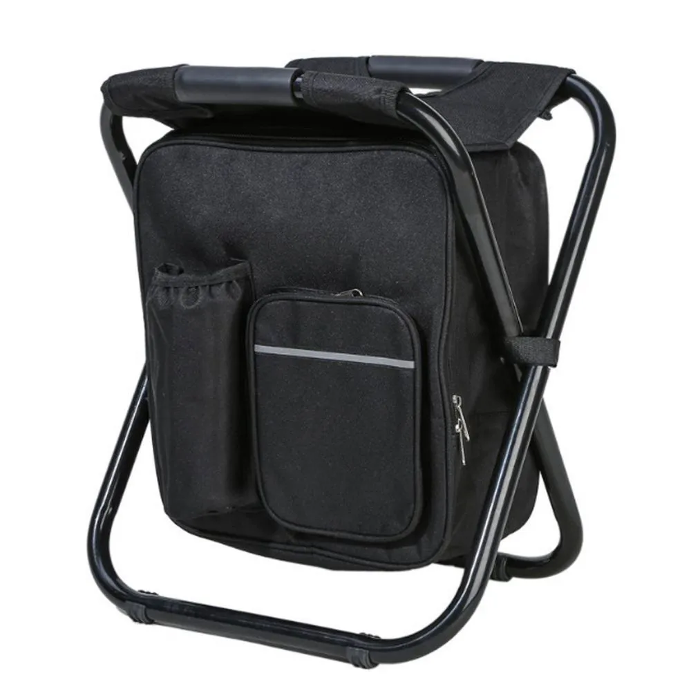 Outdoor Multi-functional Beach Fishing Camping Picnic Folding Backpack Chair Cooler Bag Hiking Backpack Foldable Picnic Chair