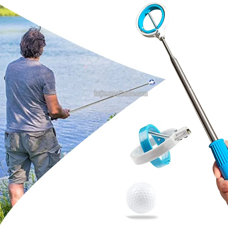 Wholesale Telescopic handle underwater golf ball picker golf driving range golf ball retriever picker telescoping ball picker