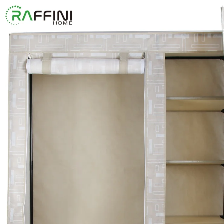 
Cupboard Organizers Wardrobes Bedroom Modern Portable Zipper Nonwoven Fabric +Iron Drawers Cabinet Storage Organizer Closet 