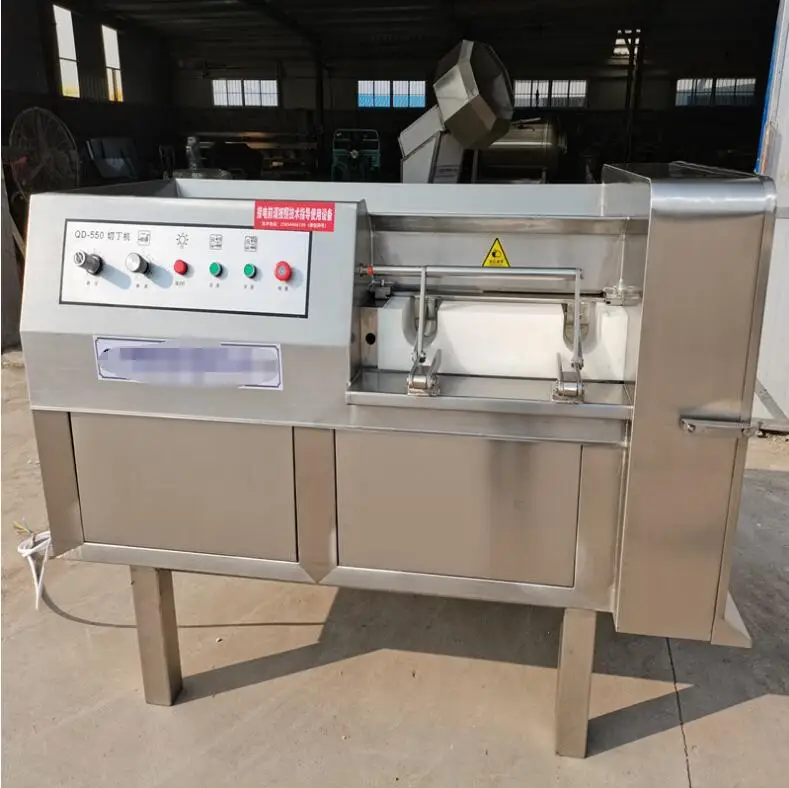 automatic chicken cutting machine diced chicken cube meat cutting machine / fresh meat cube dicer cutting machine/meat slicer