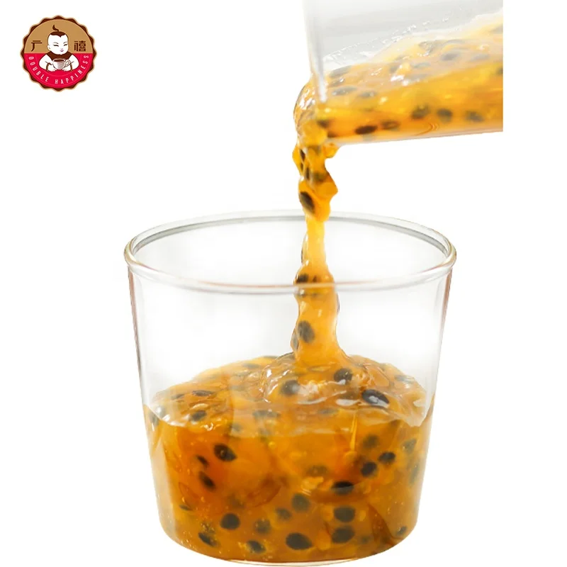 1.2kg Double Happiness Passion Fruit Puree Jam for Bubble Tea or Flavored Drinks