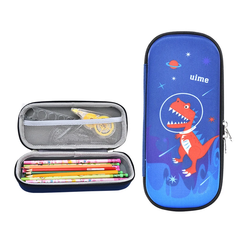Big capacity custom printing pencil case eva pencil box student kids pencil pouch