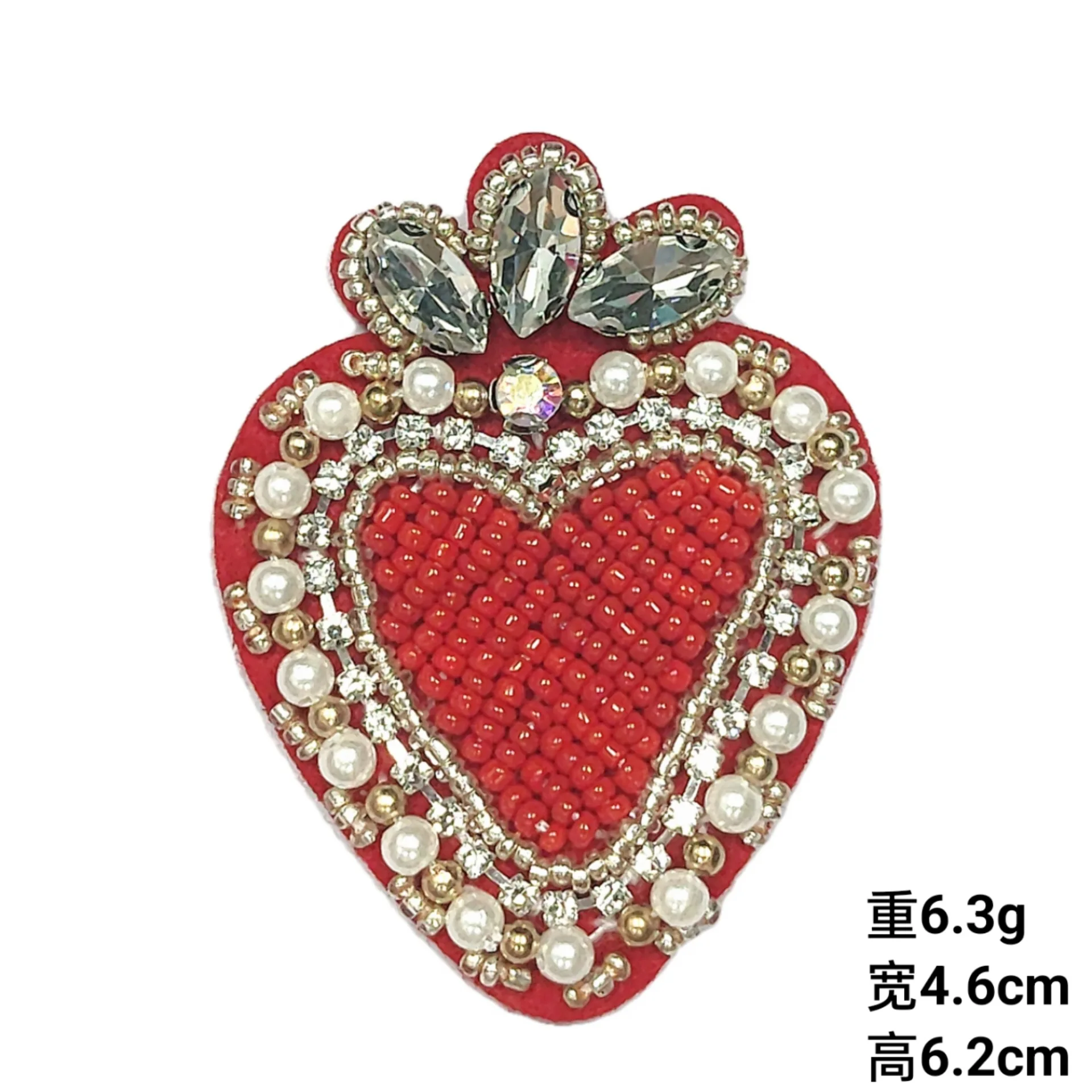 Handmade Beads and Sequins Embroidered Decorative Clothing Patches Rhinestone Beaded Embroidery Patch for Clothes