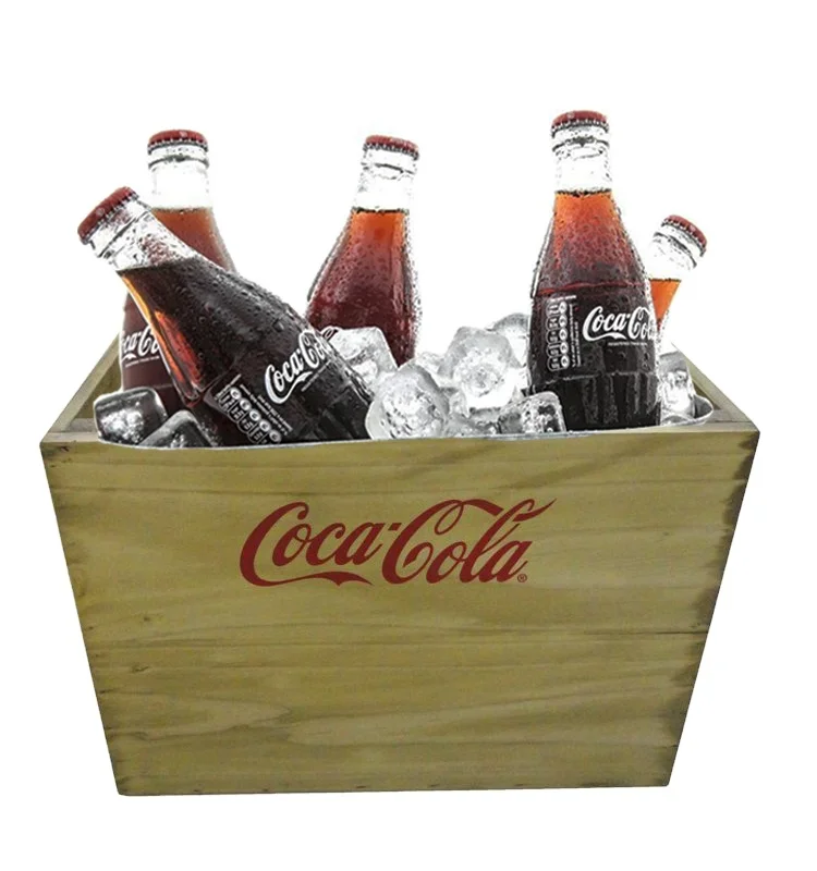 OEM wooden cooler with metal bucket