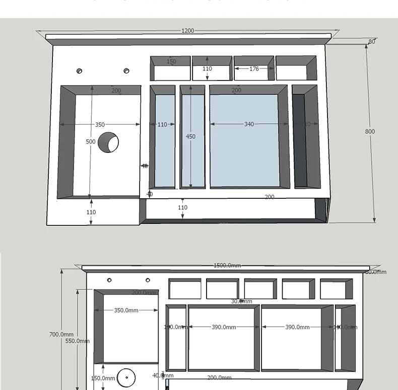 Custom Size Stainless Steel Bar Counter Design Factory/Restaurant Equipment Cocktail Station with Ice Storage Cabinet