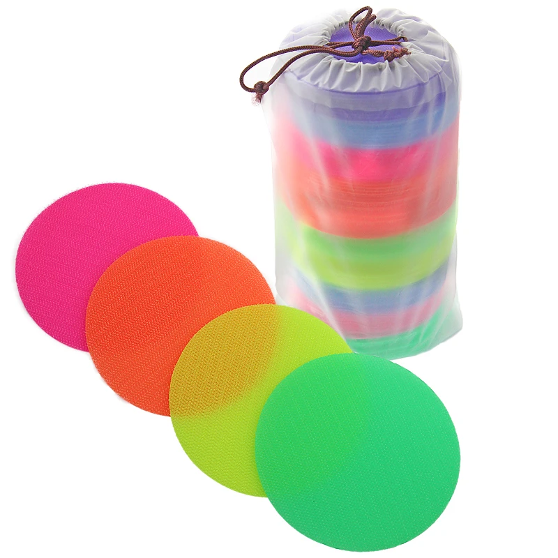 custom classrooms Sitting Spots Carpet Dot Colorful nylon carpet markers Hook and Loop