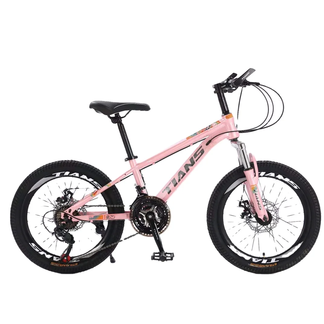 variable speed students bicycle with suspension fork