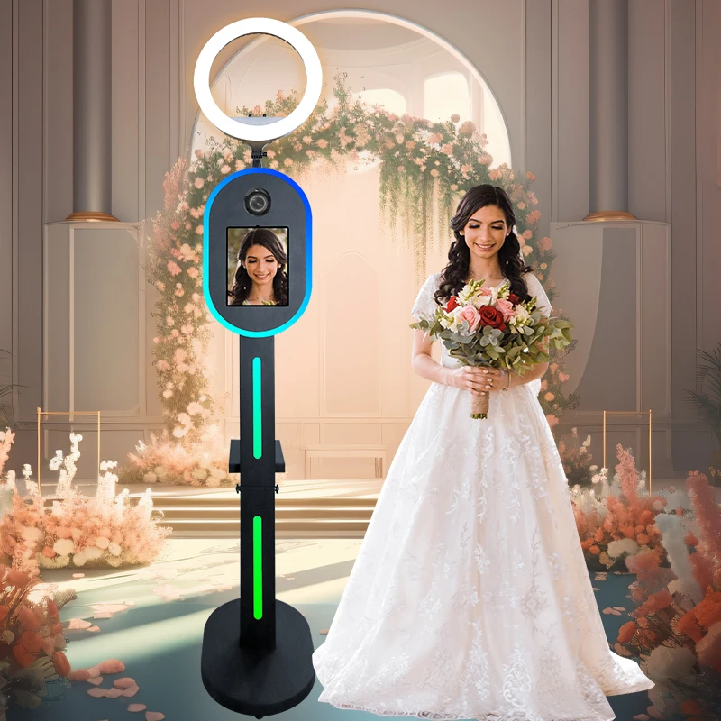 Factory Direct Sale DSLR iPad 2 In 1 Photo Booth Stand Portable 10.9/11/12.9 Inch Ipad Photo Booth Dslr