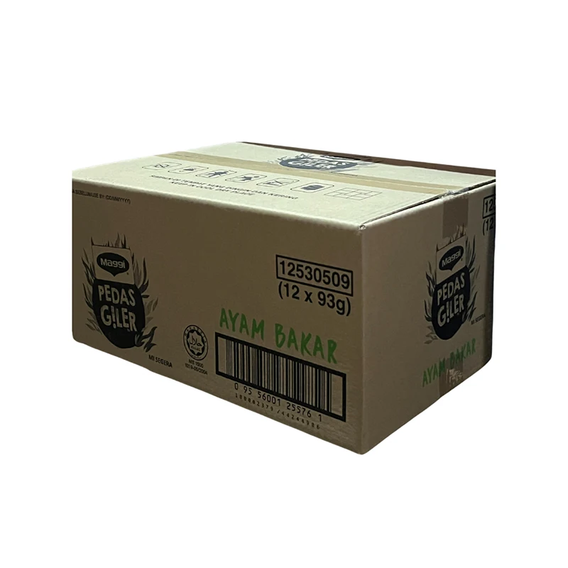 Highly Recommended 93g MAGGI-Pedas Giler Ayam Bakar Noodle Bowl Made From A Great Blend of Crazy Spicy Chillies