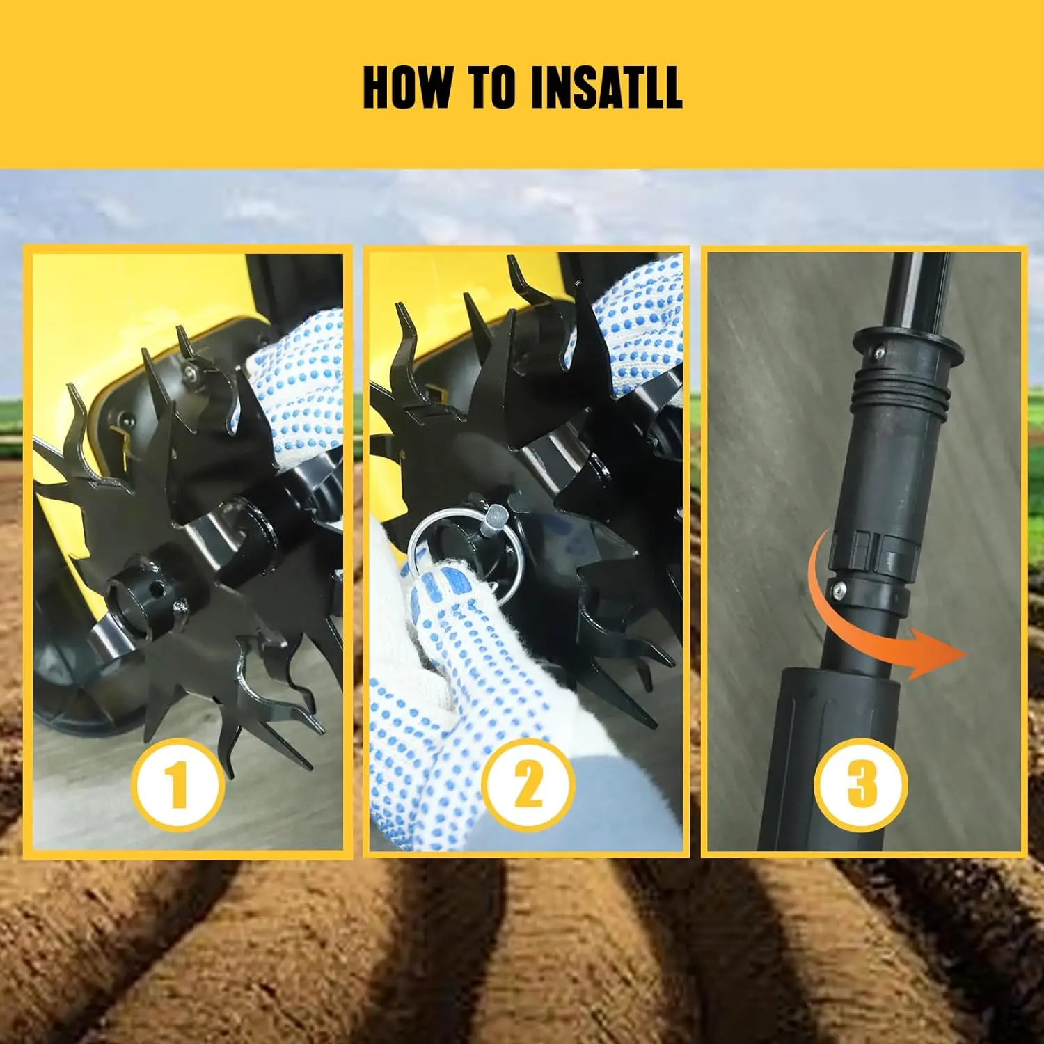Mini Portable Rechargeable 20v Li-Ion Battery Operated Cordless Cultivator Tiller Cordless Garden Tiller