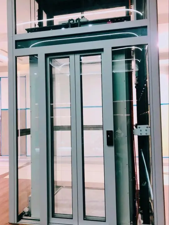 Customized Luxury Cabin Office Passenger Elevator for 6 Persons AC Drive Home Villa Warehouse Application