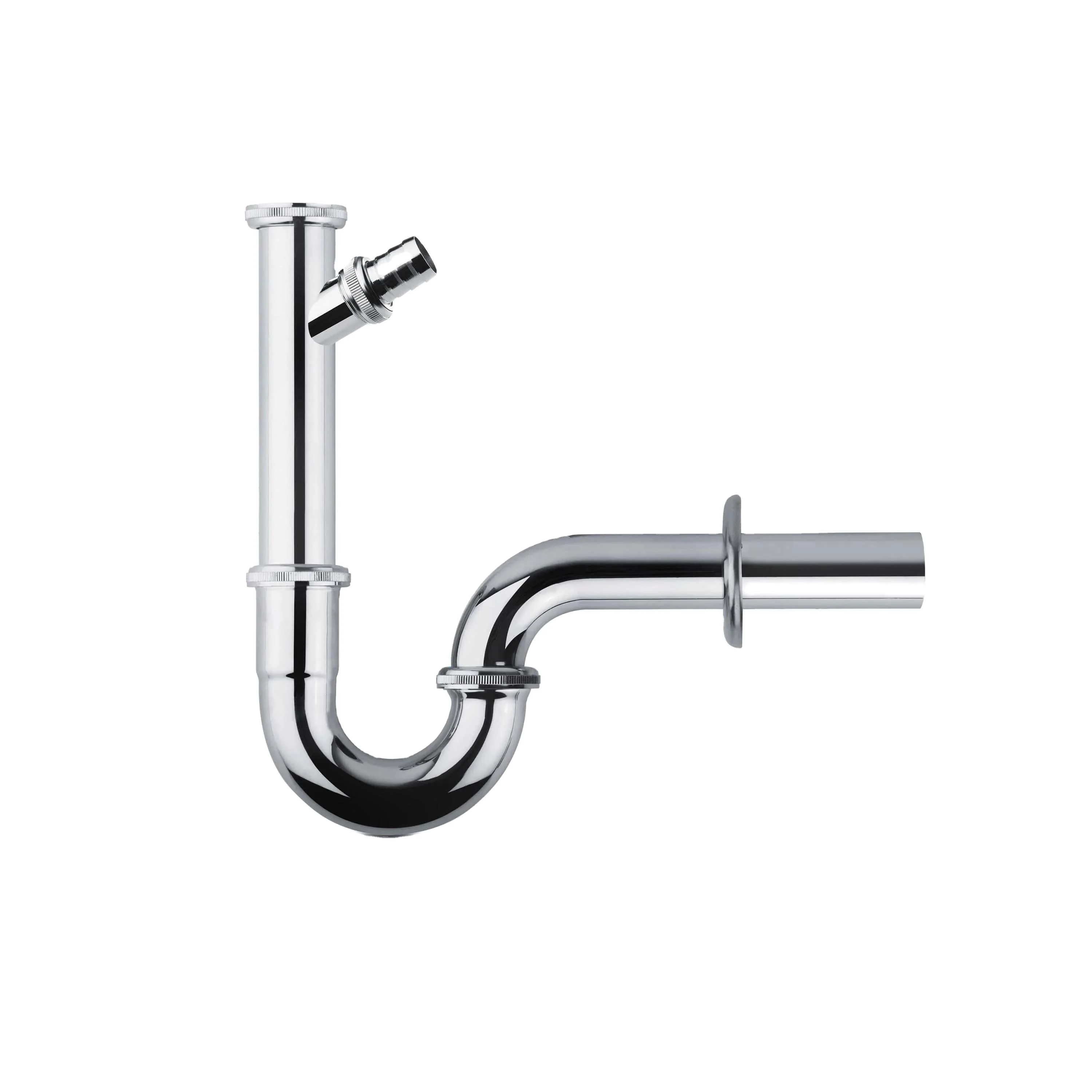 Brass Toilet Basin Plumbing Waste Drain Pipe P Trap Basin P Trap with Nozzle Drains Strainer Siphon Lavabo Under Basin Anti Odor
