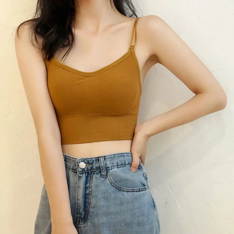 Seamless Suspender Beautiful Back Bra Wrapping Wireless Bra Sports Bras