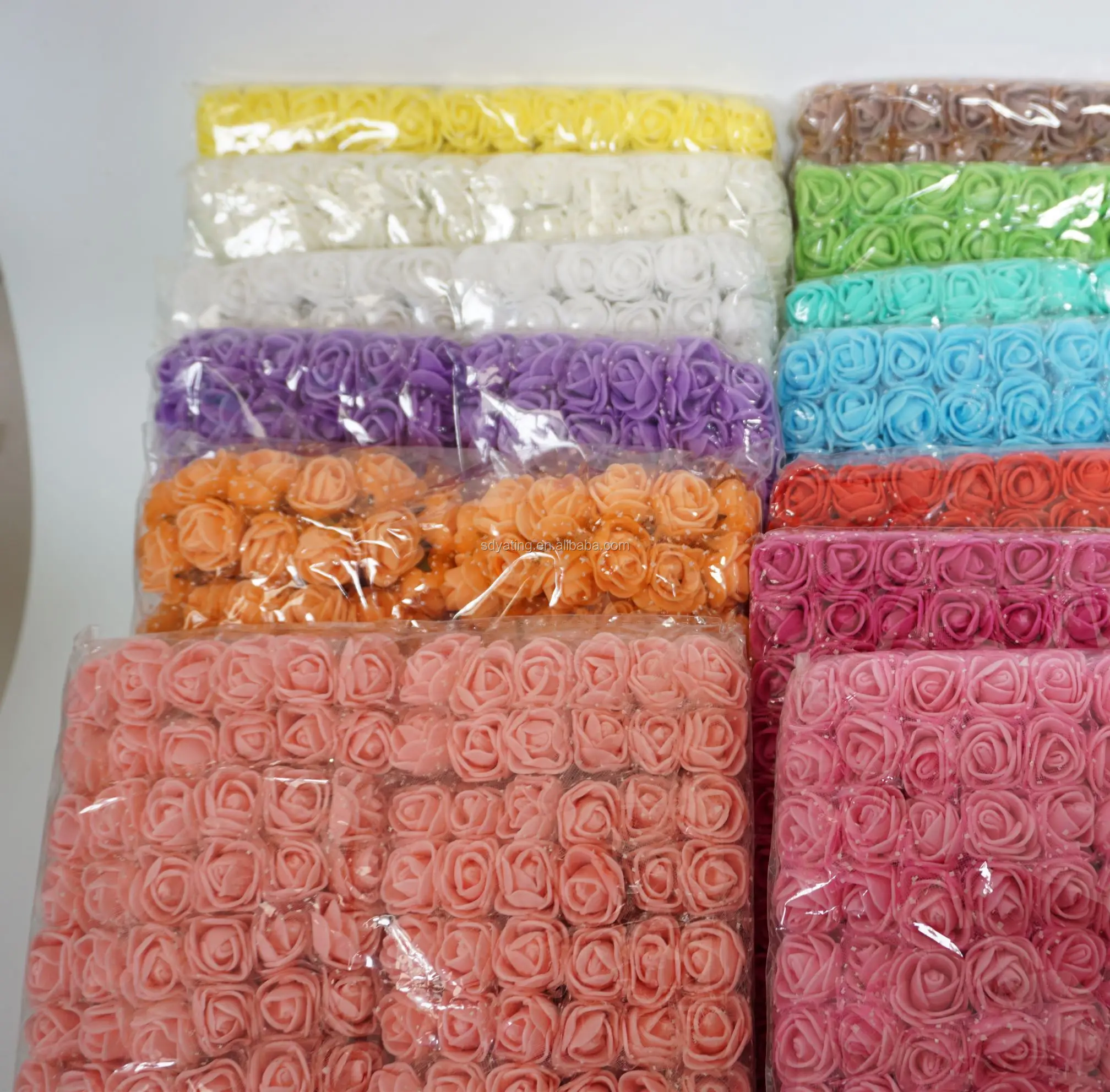 
Artificial Flower PE Foam Rose Bouquet Multicolor Rose Wedding Flower Decoration 