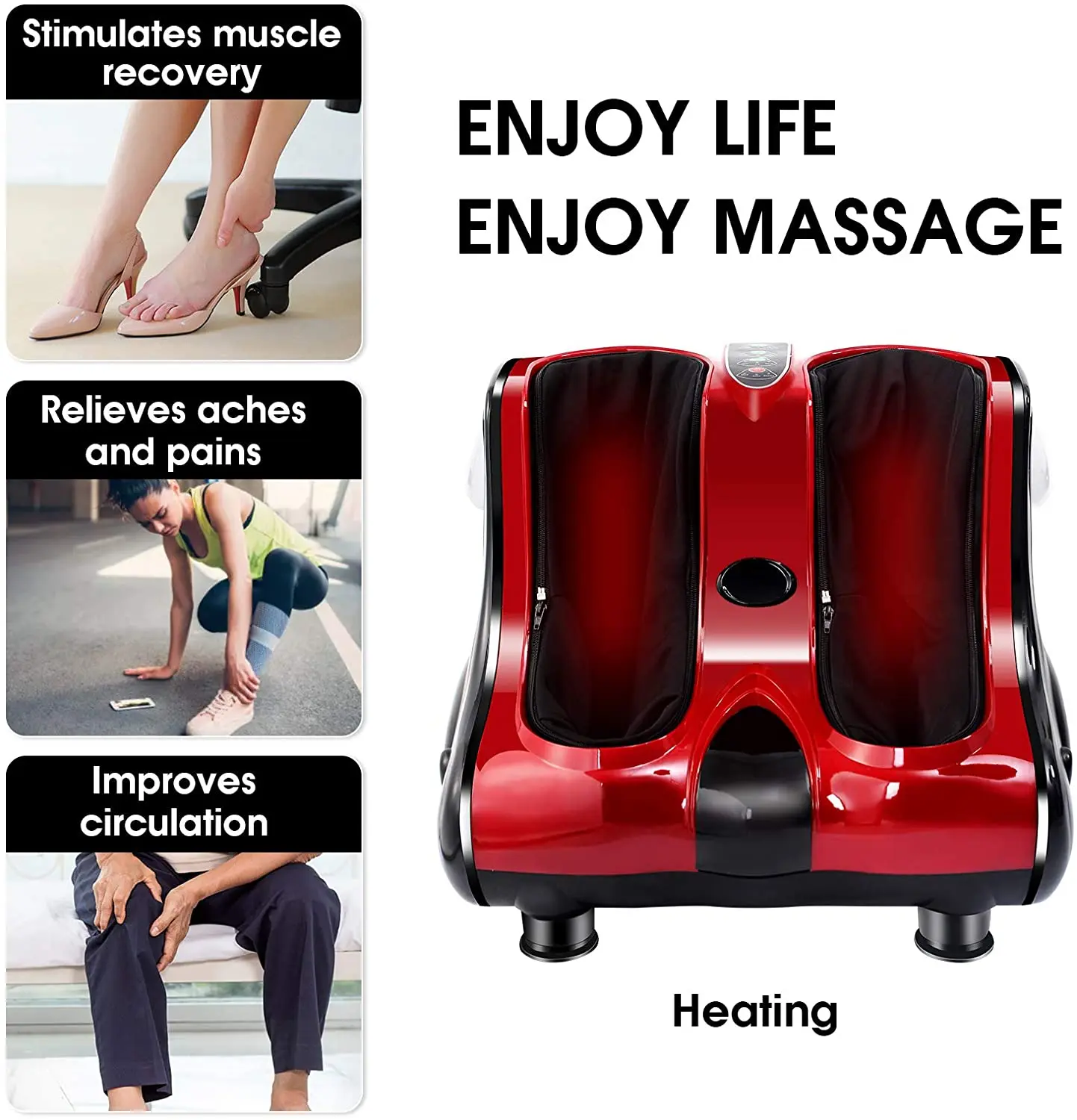 Low Price Foot And Calf Massager Machine Kneading Rolling Electric Vibration Foot Massager Machine