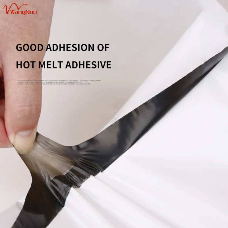 Customized a4 c6 a6 large self seal  black sticker packing list envelope polymailer packaging envelope