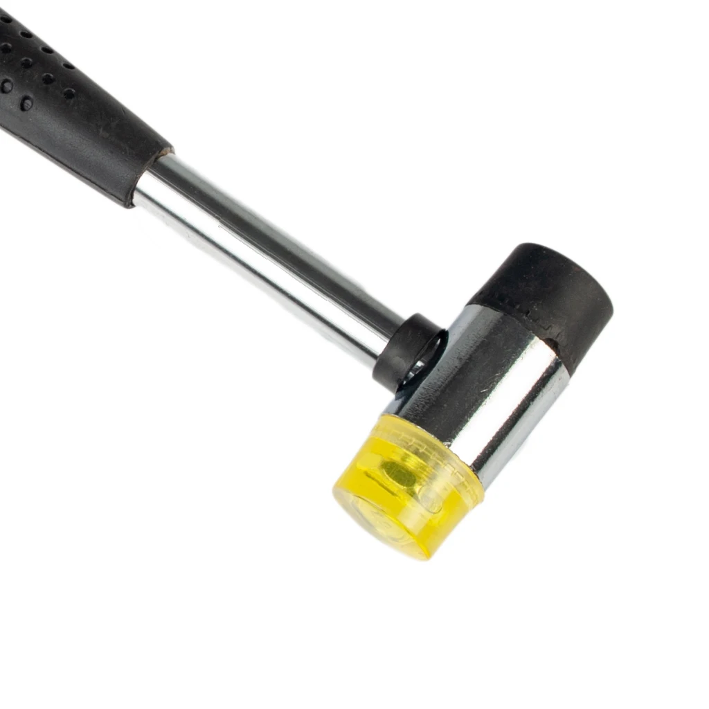 Double Headed Guitar Bass Ukulele Rubber Hammer Mallet Fret Wire Fretboard Tool With Steel Handle