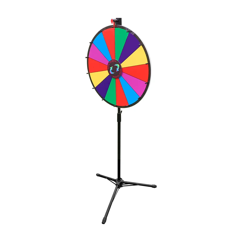 Hot Sales PVC Folding Tripod Floor Stand Custom Logo Prize Wheel Display from Fortune