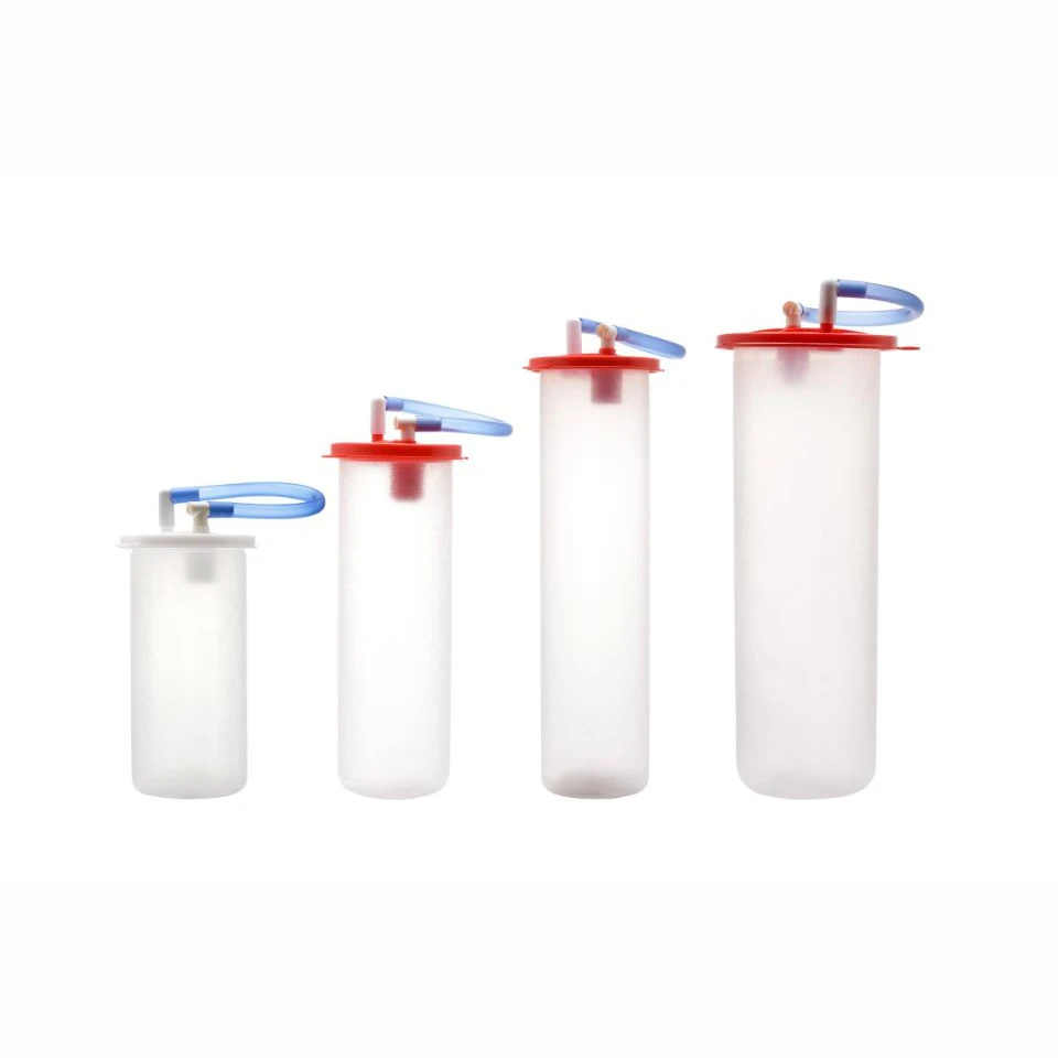 Green 1L 2L Pe Disposable Medical Use Suction Canister and Liners Bag With Safety Valve Filter