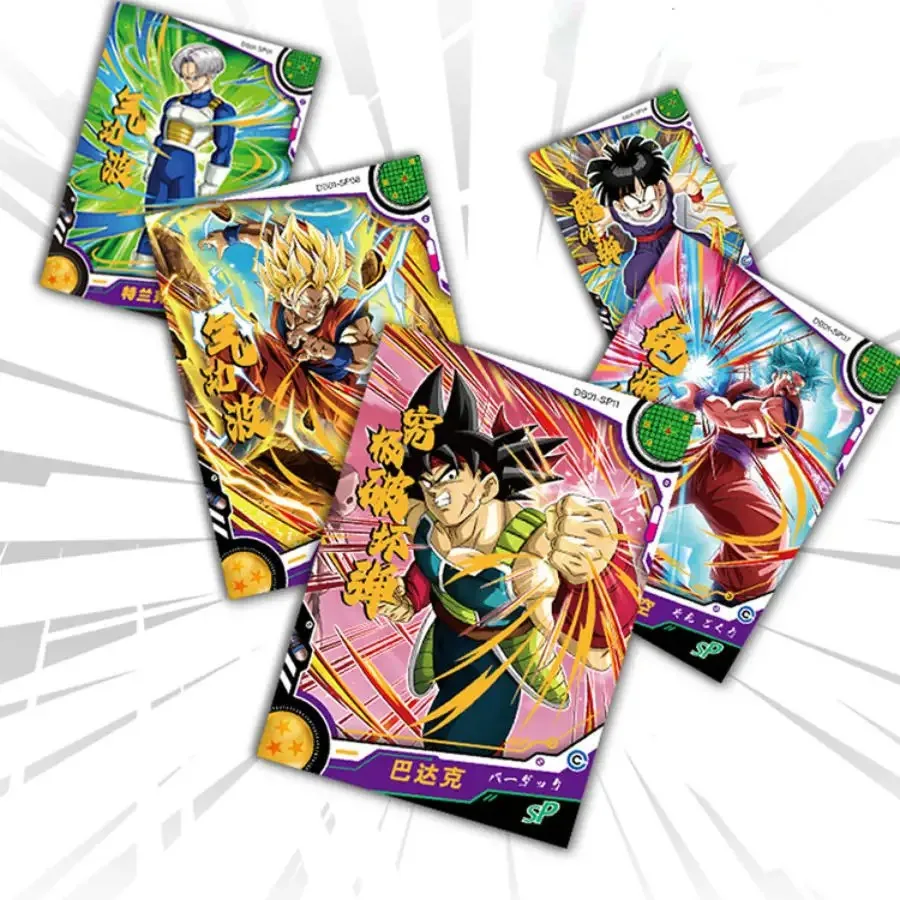 Anime Dragon Ball Super TCG Cards Saiyan Vegeta Rare Trading Collection Heroes Flash SSR Cards Booster Box Kids Toys Gifts