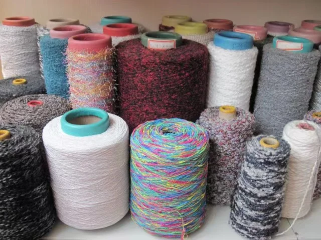 color core spun yarn dyed on cone 48/2 viscose nylon pbt